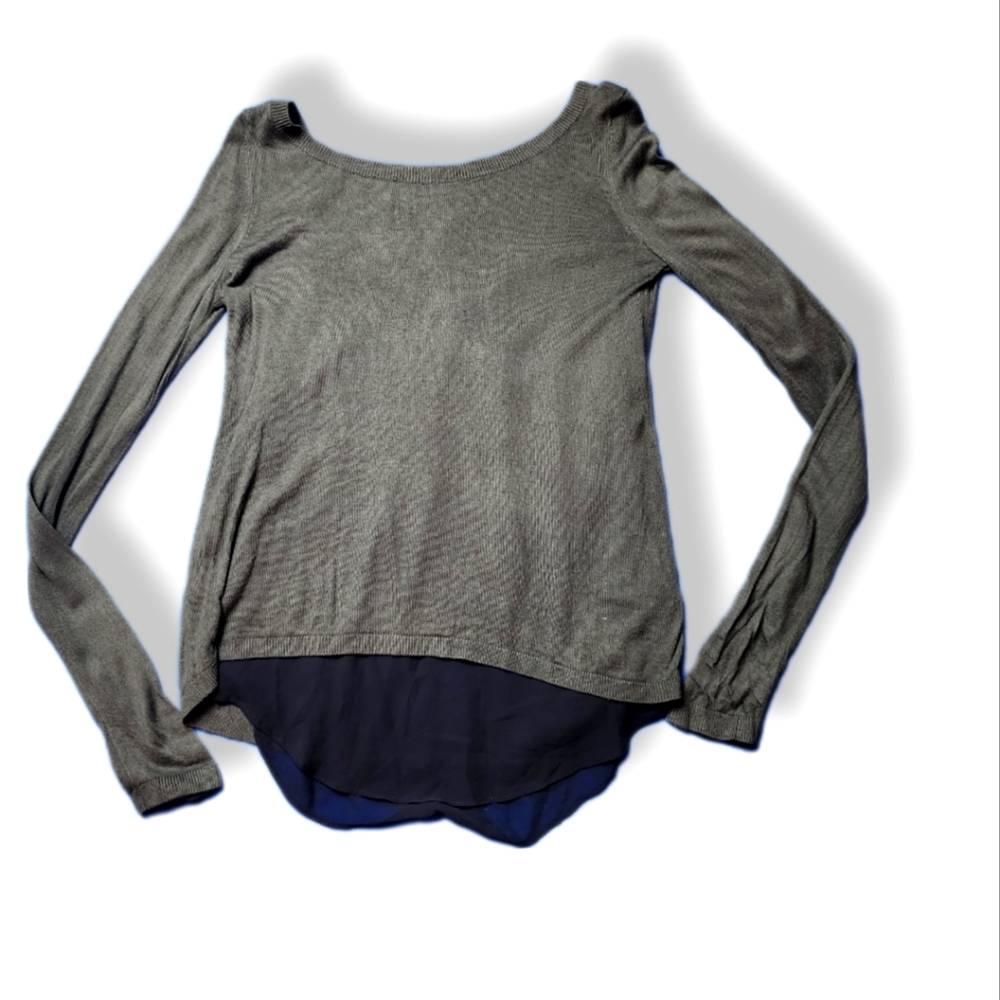 Express Blouse, long sleeve, olive green, Woman